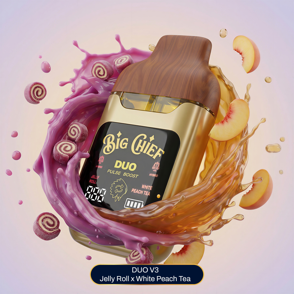 big chief duo v3 jelly roll × white peach tea